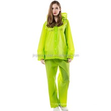 Best Seller LOGO Printed Promotional Reusable Rain Wear with Hoods and Sleeves Raincoat